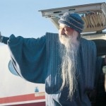 Osho leaving the Ranch by plane